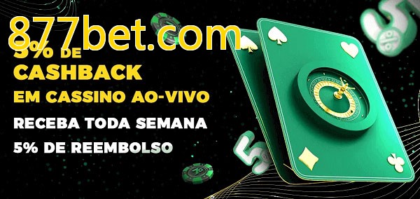 Promoções do cassino ao Vivo 877bet.com